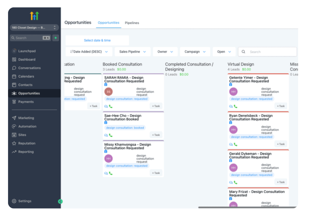 Inhove GHL pipelines
