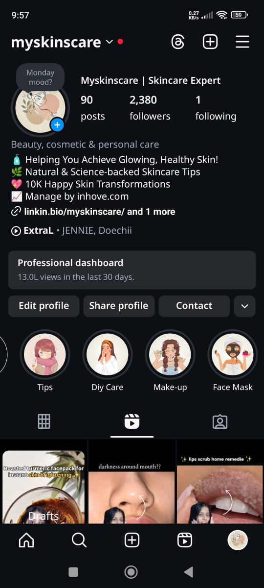 Inhove Result of Social Media Management 2